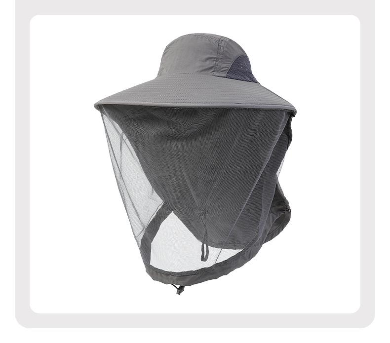Unisex Sonnenschutzhut mit Mesh-Maske und Insektenschutz zum Angeln