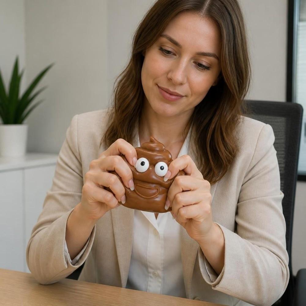 Crunchy Fake Poop Squeeze Toys Sound Effects Prank Toys Novelty TPR Fidget Toy  Joke Props