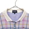 Pearly Gates Check Pattern Golf Short Sleeve Polo Shirt 4 Purple Men's Used
