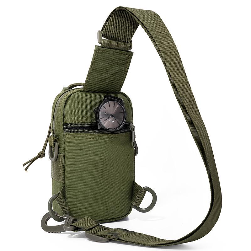 Men's Tactical Camouflage Crossbody Bag - Multi-Functional, Portable Outdoor Chest Bag for Camping, Sports & Cycling