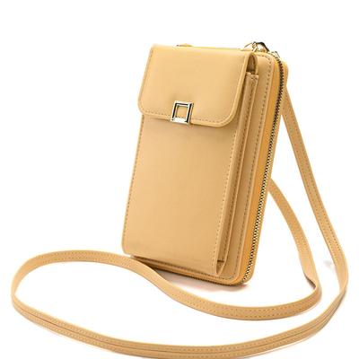 Women Fashion Shoulder Bags Artificial Leather Phone Bag Casual Crossbody Bag Card Holder Purse