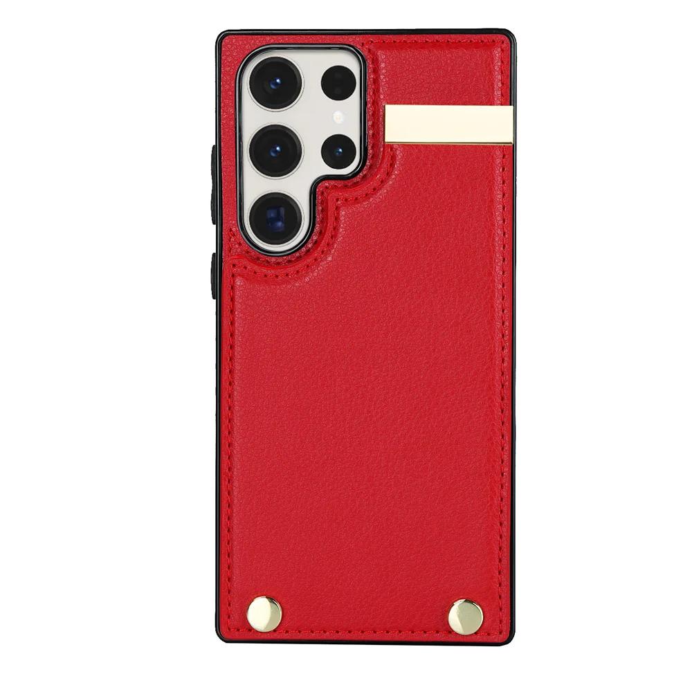 For Samsung GalaxyS23 S22 S21 S20 Ultra Note20 10 Organ Design Multi Card Slot Card Coin Storage Leather Wallet Phone Case