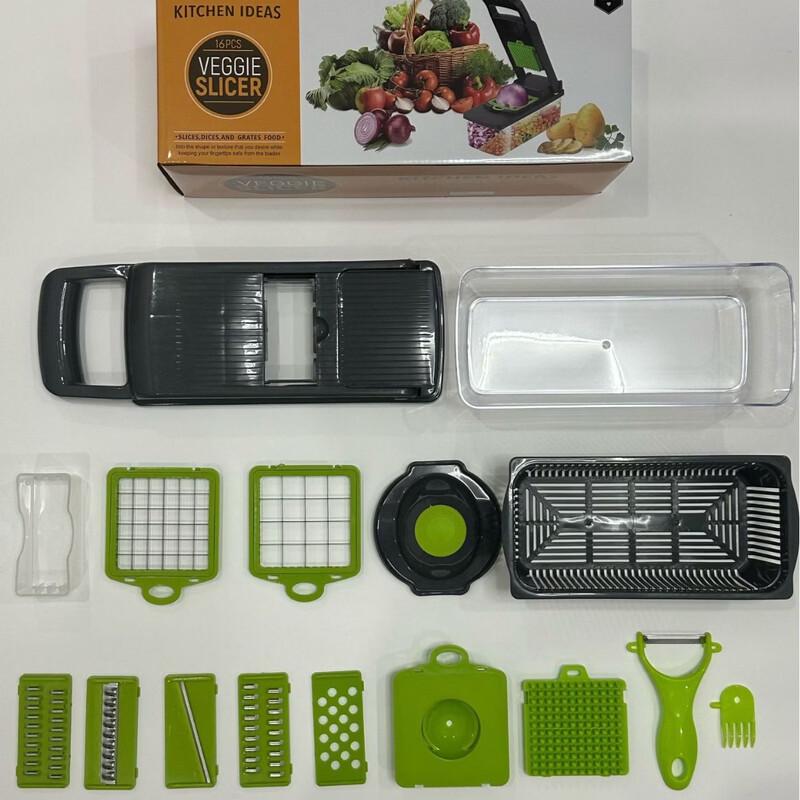 Multi-functional 16-Piece Vegetable Cutter Set