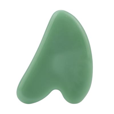 Gua Sha Gesichtswerkzeug Natur Jade Stein Guasha Massagebrett für Gesicht Spannungen lösen Pfirsichherz