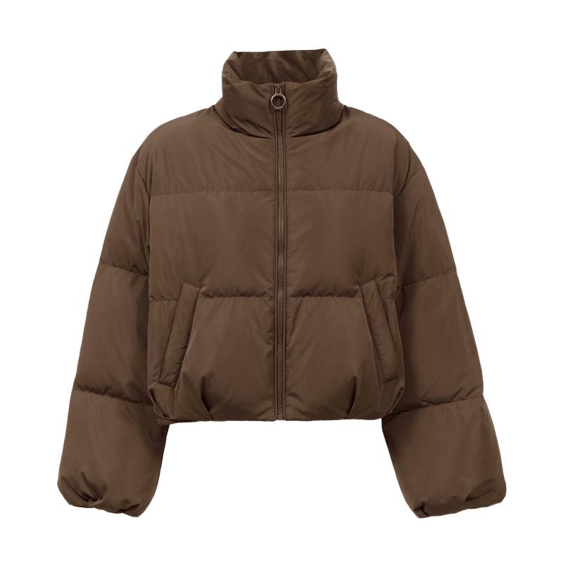VEROMODA Women's 90% White Duck Down Stand-Collar Puffer Jacket