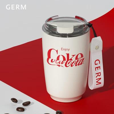 Germ Coca-Cola Collaboration Mocha Insulated Tumbler, Tea White 400ML