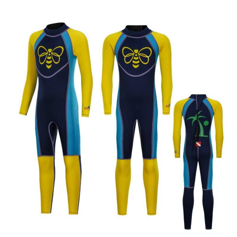 Kids Thermal Wetsuit Diving Swimming - Full Body Long Sleeve Pants Neoprene Suit Boys Girls Age 4-14