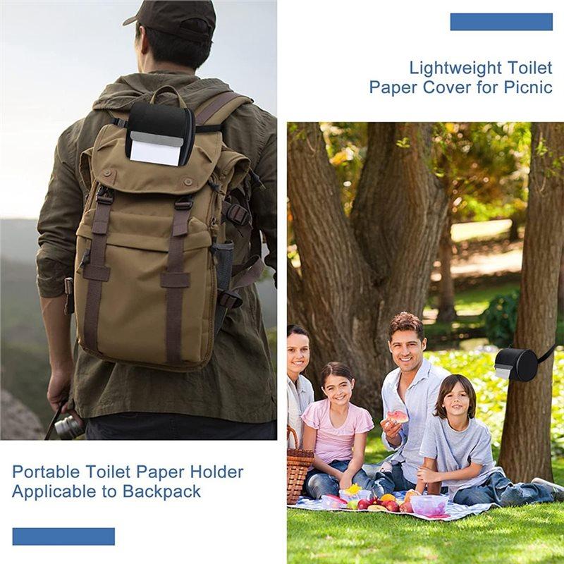 A25F-Cat-Proof Waterproof Toilet Paper Holder Hanging Tissue Holder Roll Paper Case Cover Portable Storage Bag