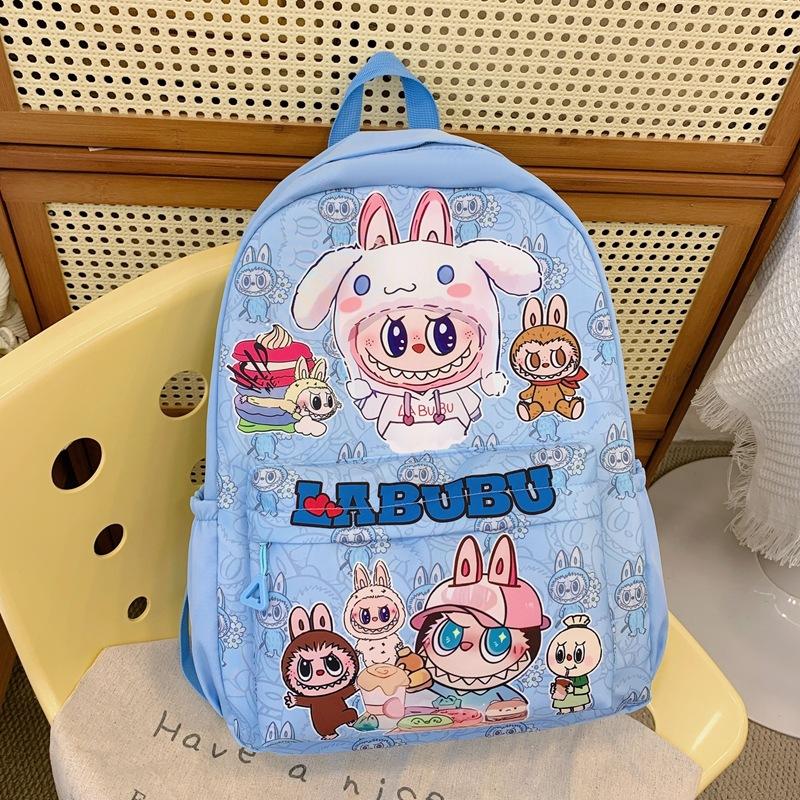 School BagsNew Children's Cartoon Cute Backpack for Primary School Students and Junior High School Girls Casual  Labub Backpack