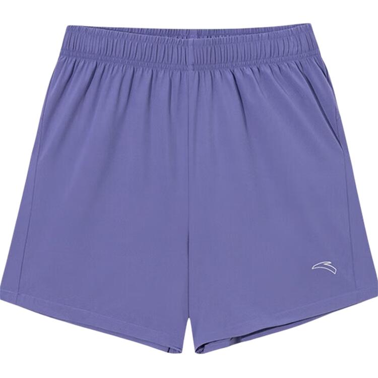 Anta Running Series Solid Color Mid-Waist Drawstring Breathable Versatile Sports Shorts Women Shorts 962525503-3