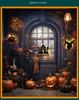 Halloween LED Pumpkin & Ghost String Lights: Spooky Room Décor with Flashing Ornaments