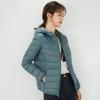 Women's Lightweight White Duck Down Jacket 2023 - Short, Hooded, Stand Collar, Fashionable Thin Style for Autumn/Winter