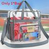 Pvc Transparent Travel Makeup Organizer With Sealed Closure For Suitcase Storage