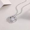 S925 Silver Necklace Moissanite Pendant Collarbone Chain Silver Jewelry Pendant
