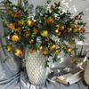 Künstlicher Obst-Granatapfel-Zweig, 86 cm, für Garten, Küche, Wandbehang, Hochzeit, Party, Fotografie, Requisiten, Dekoration