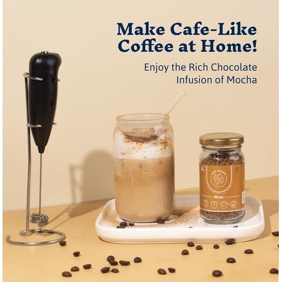 Odd Beans Mocha Instant Coffee Powder (50g) | Rich Chocolate Infusion, Freeze-Dried, 100% Arabica Beans | No Chicory Added