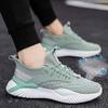 New fashion soft-soled casual shoes Korean version of trendy student sports shoes fly-woven mesh breathable men's shoes