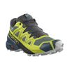 SALOMON Speedcross 5 Comfortable Fabric Abrasion Resistant Low top Trail Running Shoes Men's Black Yellow 416096