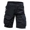 Men's Summer Multi-Pocket Cargo Shorts Men's Casual Fashion Solid Color Loose Cargo Shorts