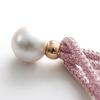 2 Stück Vorhang Raffhalter Knoten Falsche Perle Vorhang Raffhalter für Wohnzimmer Silber Weiß