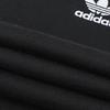 Adidas Originals Embroidered Logo Color Block Striped Comfort Crew Neck T-Shirt Women Tops Black JC8703