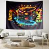 Custom Name Game Controller Print Tapestry, Backdrop, Easy Setup, Ideal for Bedroom, Office & Living Room, with Aesthetic Wall Hanging Decor.