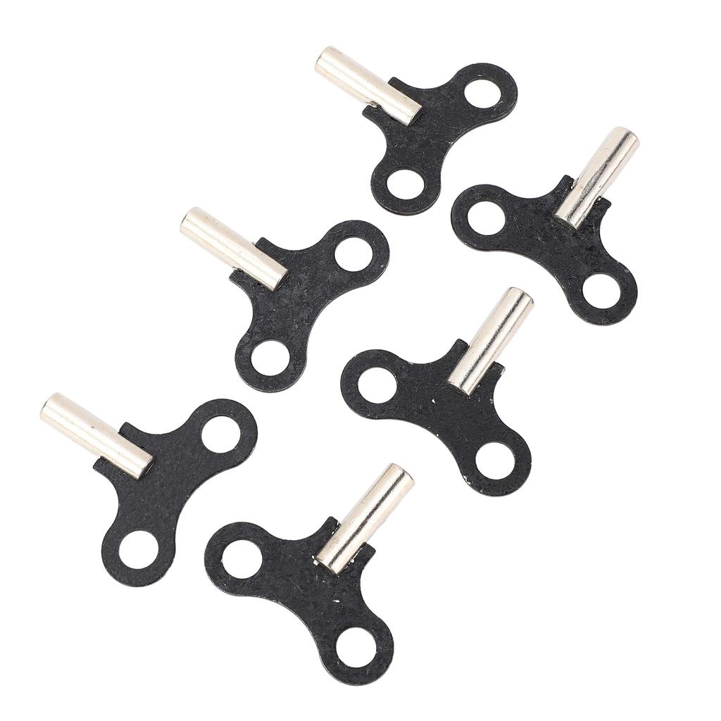 6 KS Klíčků na natahování Závěsné stolní hodiny Klíček na natahování Ocelové náhradní díly pro starožitné a vintage hodiny