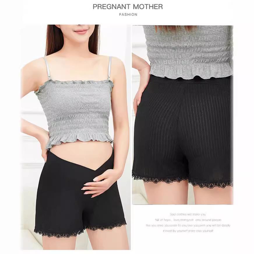 

Summer Maternity Anti-Exposure Ice Silk Shorts for Pregnant Women M (40kg-55kg)