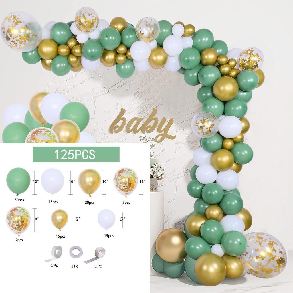 Birthday Arrangement Balloon Set Balloon Chain Black Gold Balloon Set Birthday Arrangement Package Balloon