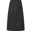 1pcs Chef's Apron Half-length Neck-hanging El Cooking Restaurant Restaurant Coffee Bar Waiter Work Apron Unisex Striped Apron