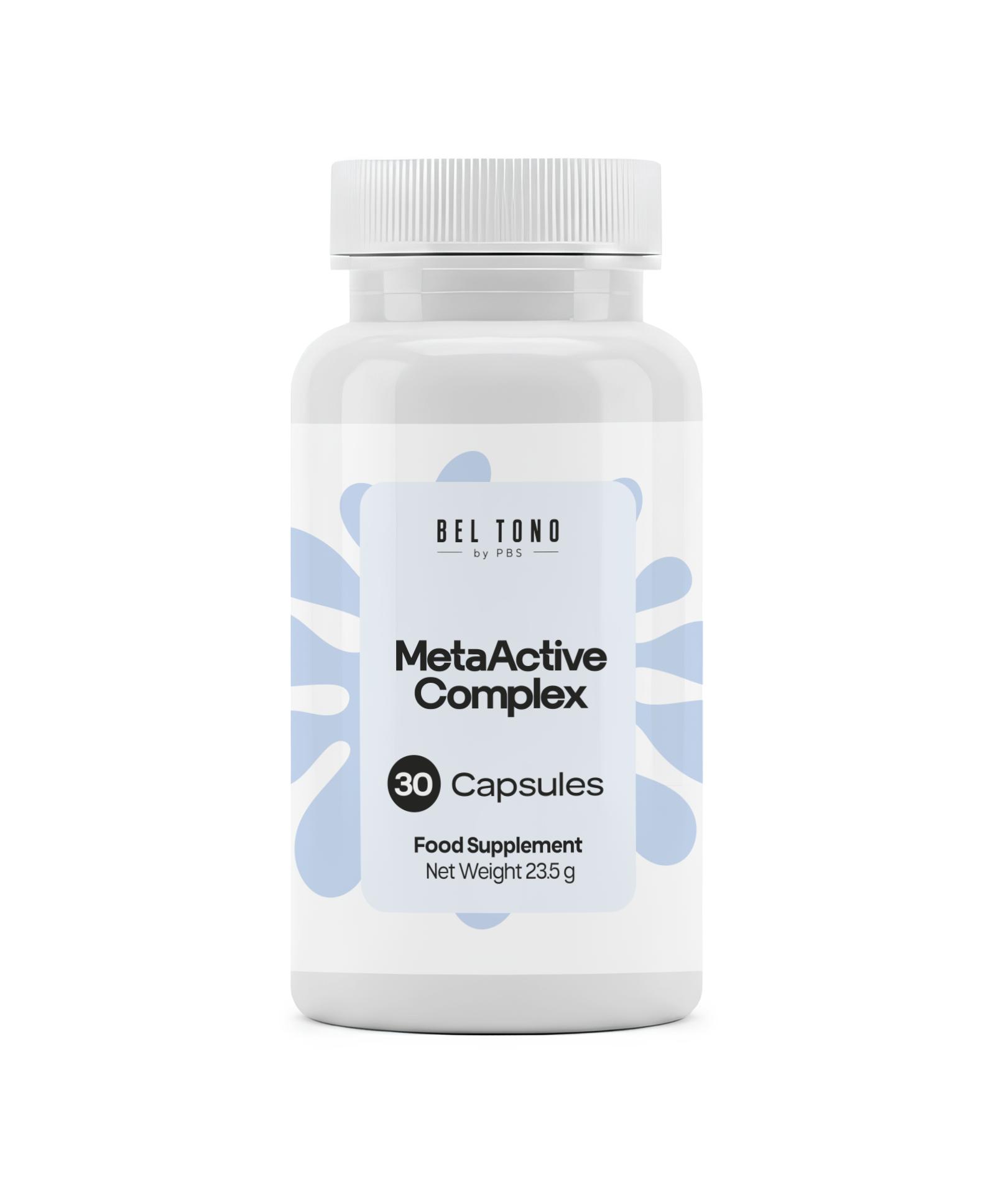 

Bel Tono MetaActive Complex with Zinc, Chromium & Plant Extracts, 30 capsules