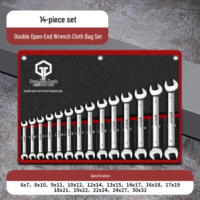 Dwustronny Zestaw Kluczy Otwartych - Małe Klucze Widełkowe Dwustronne Narzędzia Sprzętowe