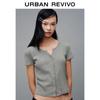 UR2026 Women's Casual Textured Slim T-shirt