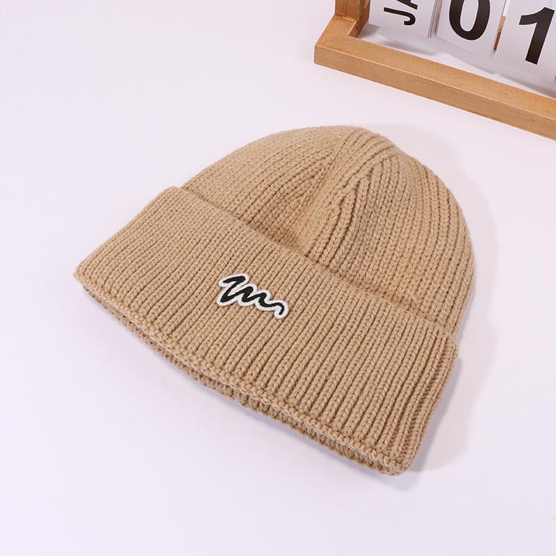 Autumn and Winter Wool Hats for Men and Women Korean Style Versatile Couples Cold Hats Simple Street Ear Protection Warm Knit Hat