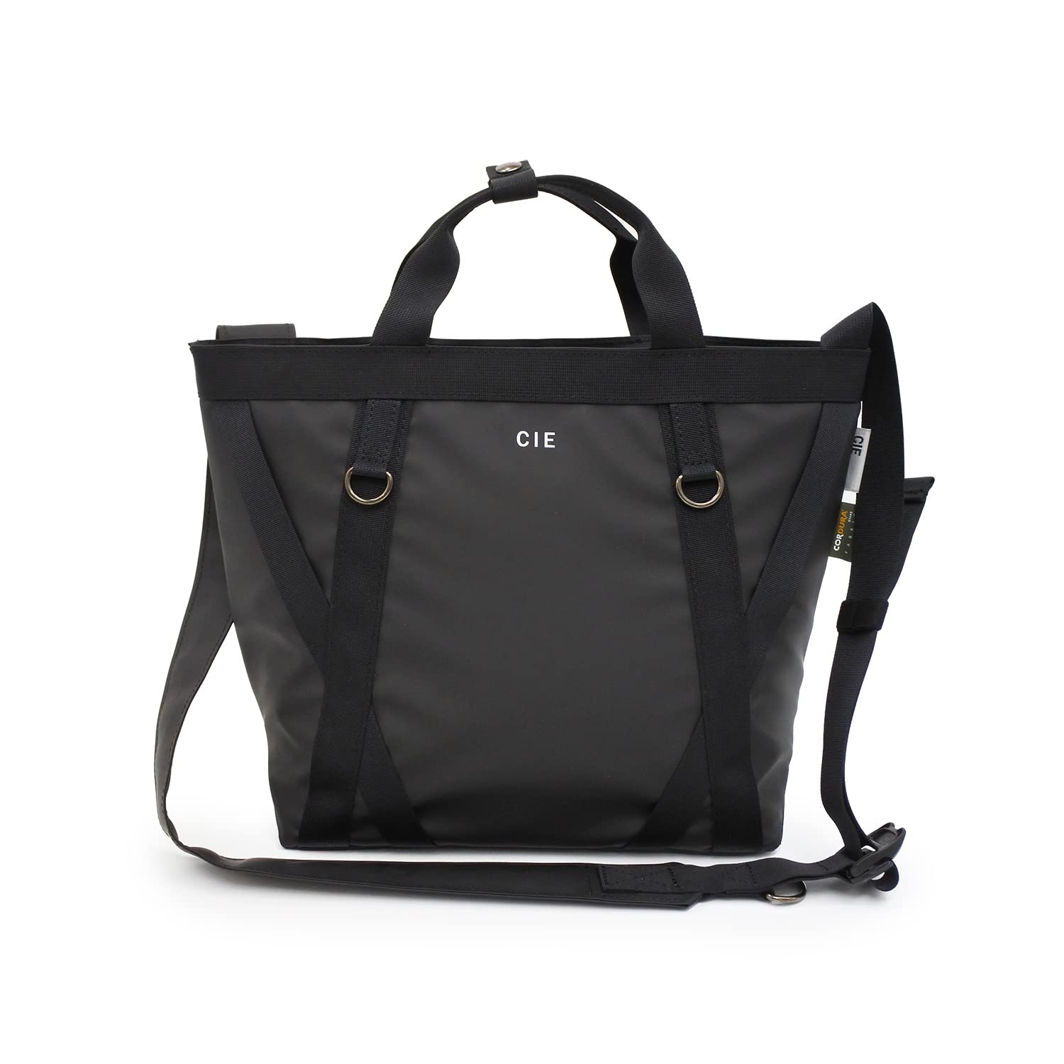 

CIE GRID-3 TOTEBAG-S ЧОРНИЙ Легка Водонепроникна Сумка-тоут, Вироблено в Японії, Сумка через плече 2-в-1, Cordura, для чоловіків та жінок