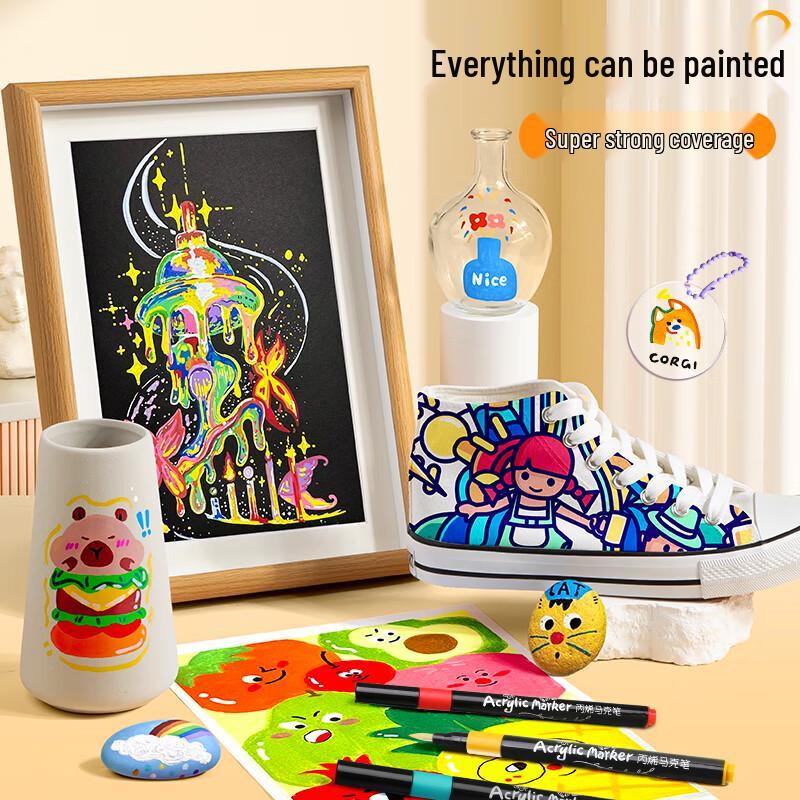 Truecolor Soft-Tip Acrylic Marker Pen Set