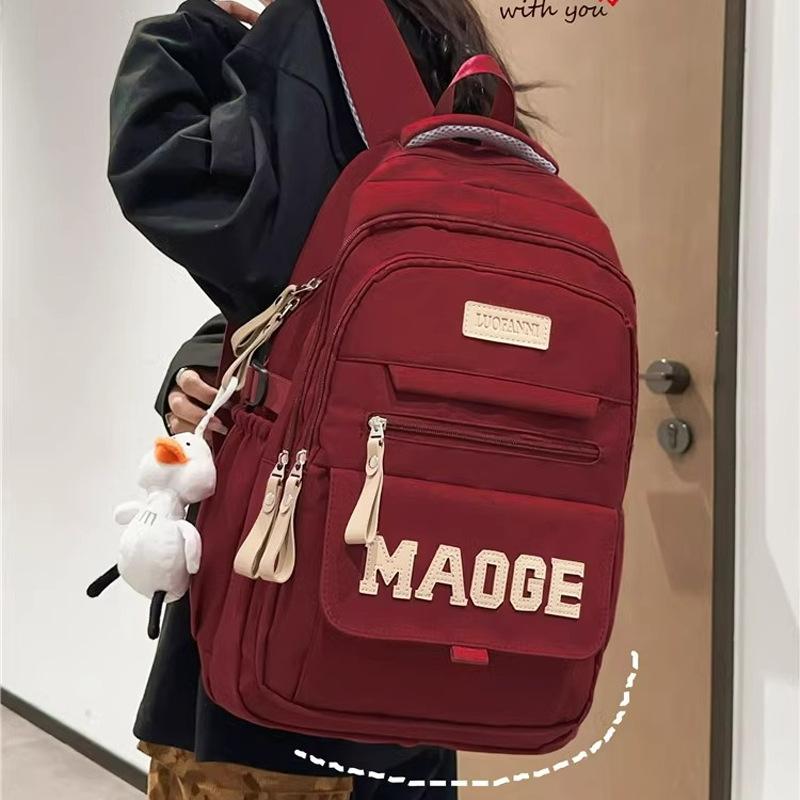 2025 new schoolbag women's backpack men's large-capacity lightweight computer bag high school college student junior high school backpack