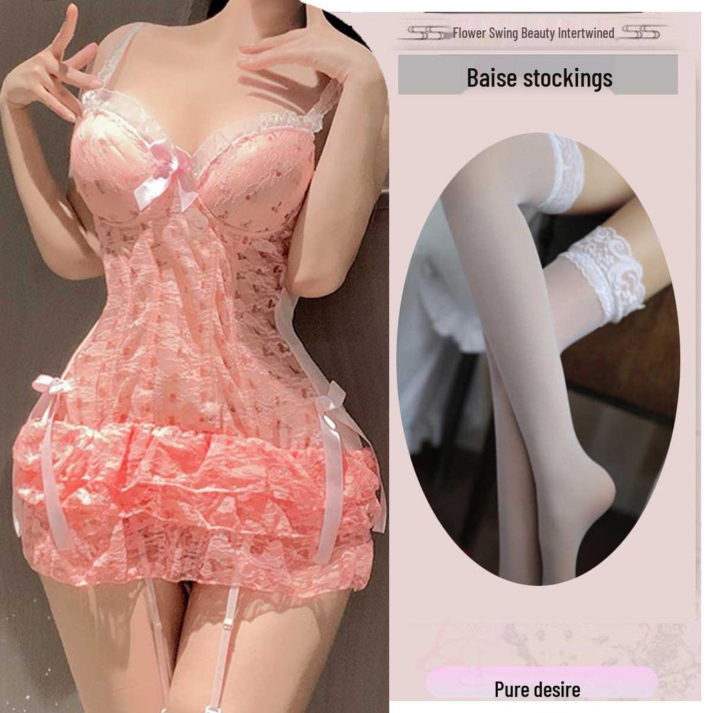 Shangxiaolou Sexy Dessous: Push-Up Spitzen-Bügel-BH & Westen-Set für kleine Oberweiten