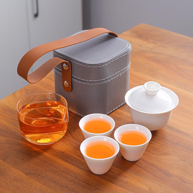 Changbaosen Portable Ceramic Travel Tea Set