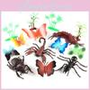 Realistic Insect Animal Model Set Of Eight With Six Butterfly Figures And Bugs
