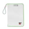LOMI Transparent Zipper File Tote Bag with Handle for Students
