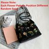 New Aesthetic Floral Shoulder Bag, Trendy Embroidery Tote Bag, Ethnic Style Handbag for Women Daily Use Travel Work Dating Party