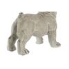 Figurine décorative - Chien - Résine - Gris vieilli - 19 x 39 x 28,5 cm