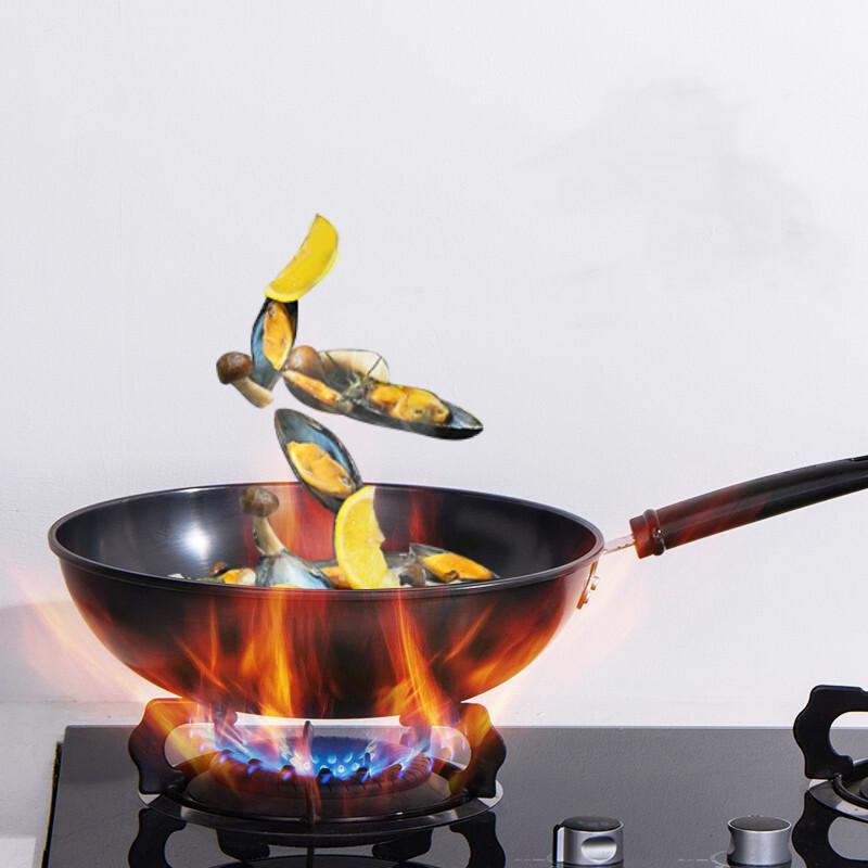 Zhang Xiaoquan Dongpo Familie Schwarzgold Gusseisen Wok