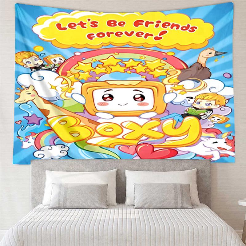 LankyBox Print Tapestry, Backdrop, Easy Setup, Ideal for Bedroom, Office & Living Room, with Aesthetic Wall Hanging Decor.