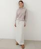 Wednesday Oasis For Woman Warm-Up Basic Fleece-Lined Long Skirt_Light Beige(W25-Sk04)