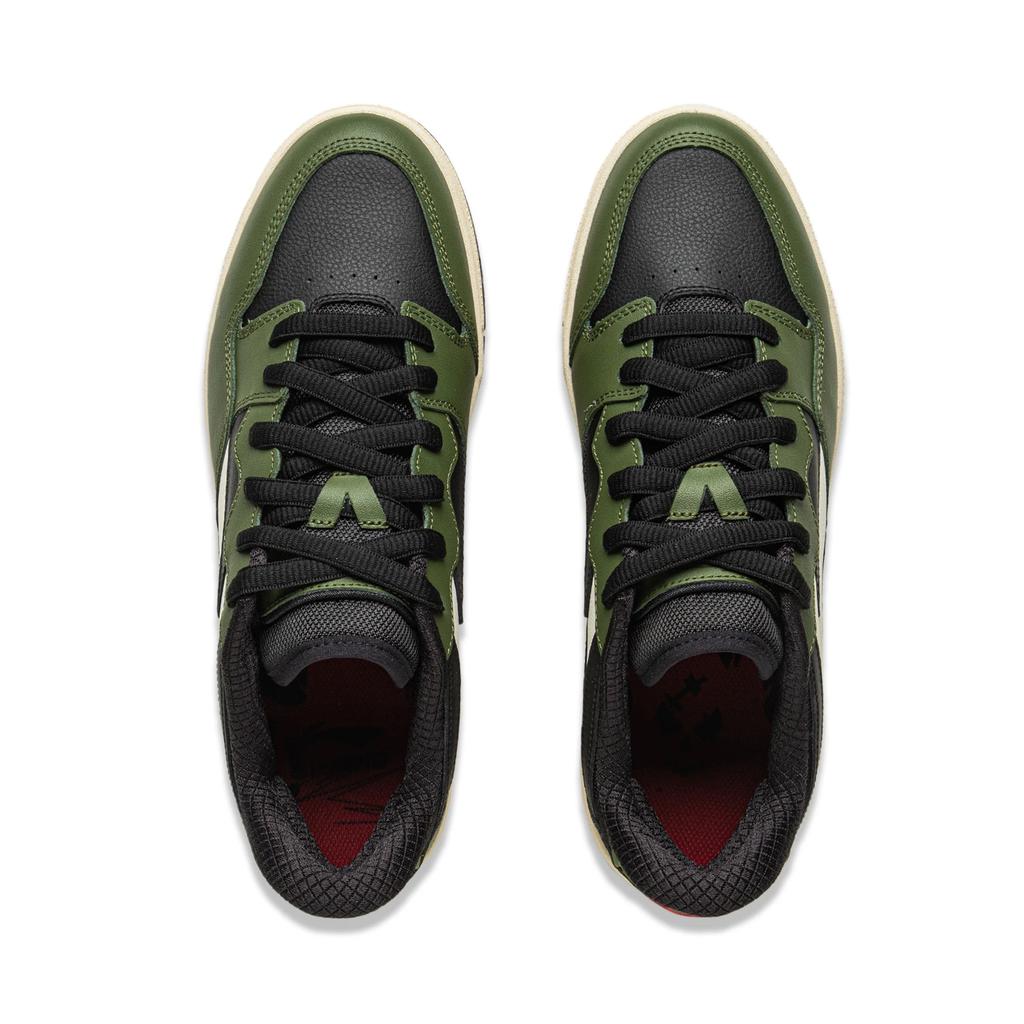 Li Ning Weiwu Pros Comfortable Skateboarding Shoes Low Top Unisex sneaker Pine-Green AEPV069-1