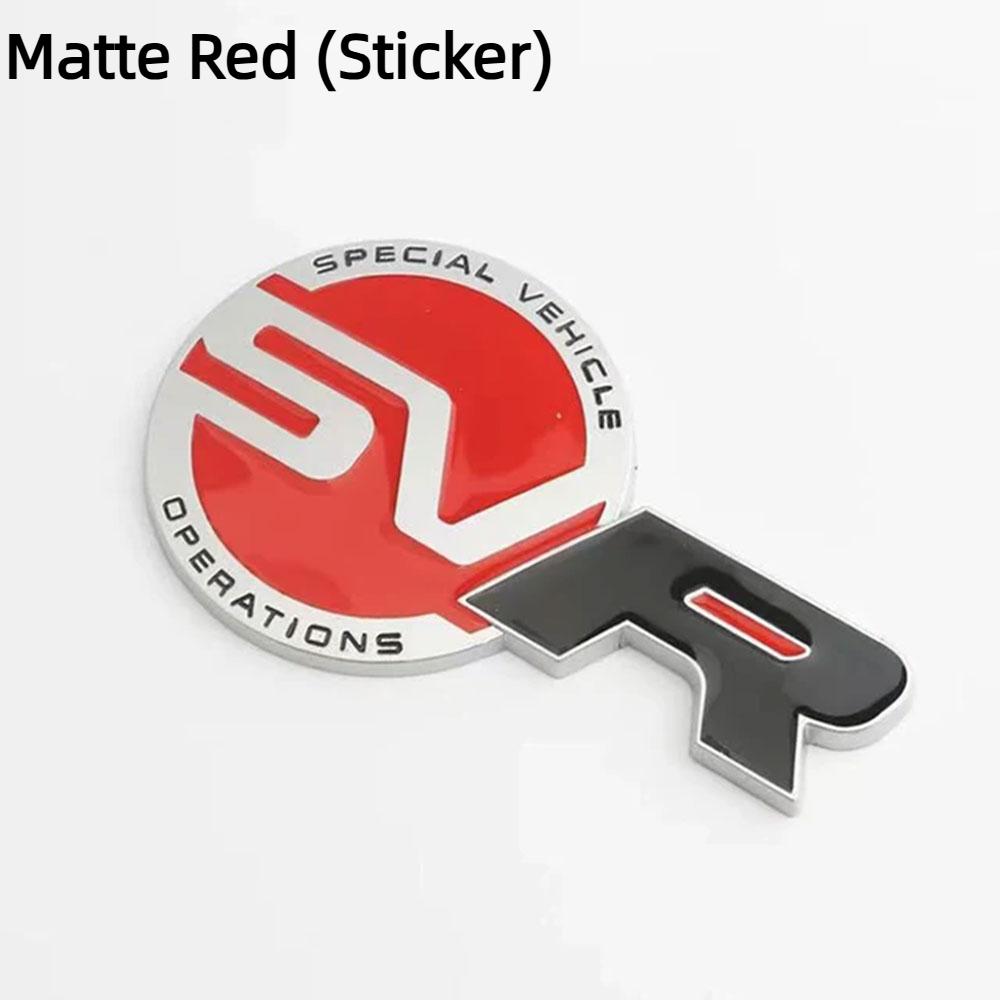 3D kovové logo SVR emblém zadní části kufru auta, samolepka na přední masku chladiče pro Range Rover Discovery, Defender, EVOQUE, příslušenství