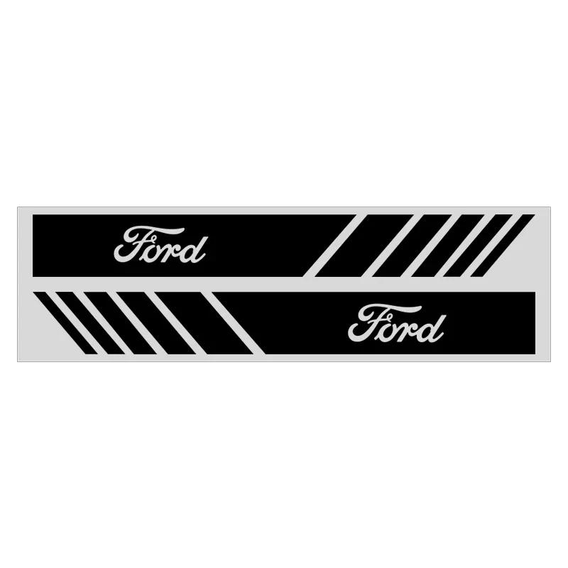 2PCS Vinyl Car Rearview Mirror Sticker Auto Side Body Stripe Decal Decoration for Ford Mustang Transit Ranger Focus Kuga S-MAX