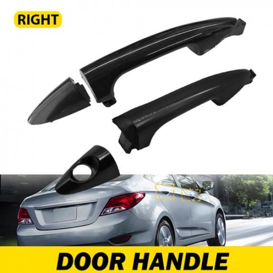 2Pcs Rear Front Right Exterior Outer Door Handle For 2012-2017 Hyundai Accent EK